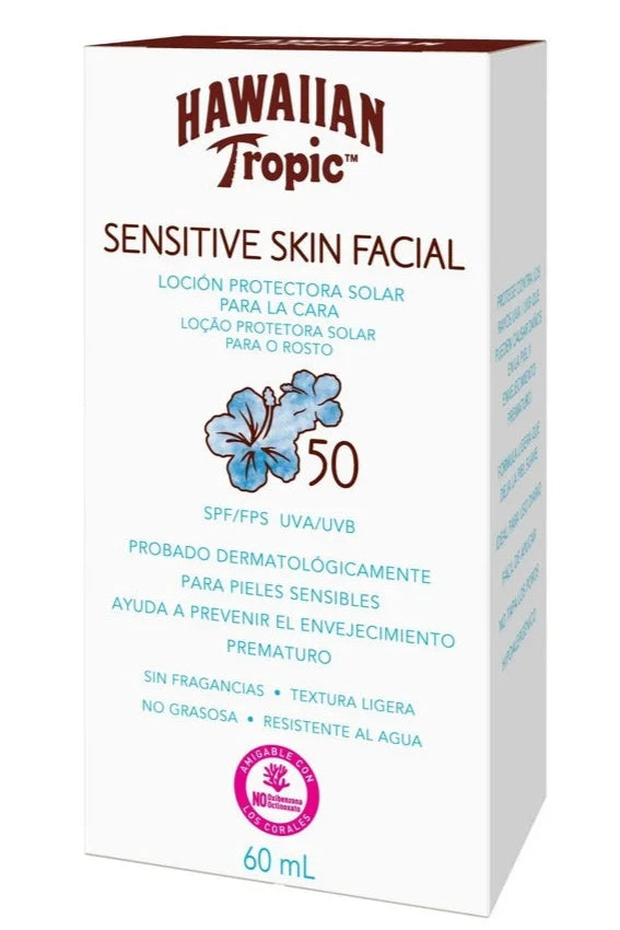 Hawaiian Tropic Protector Solar Facial Sensitive Skin Fps50 60 mL