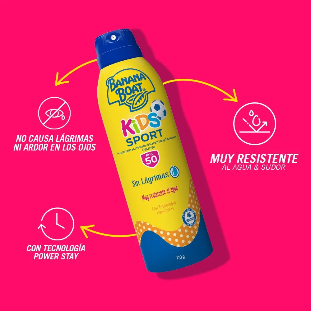 Loción Kids Sport Protector Solar Banana Boat Fps50 220 mL