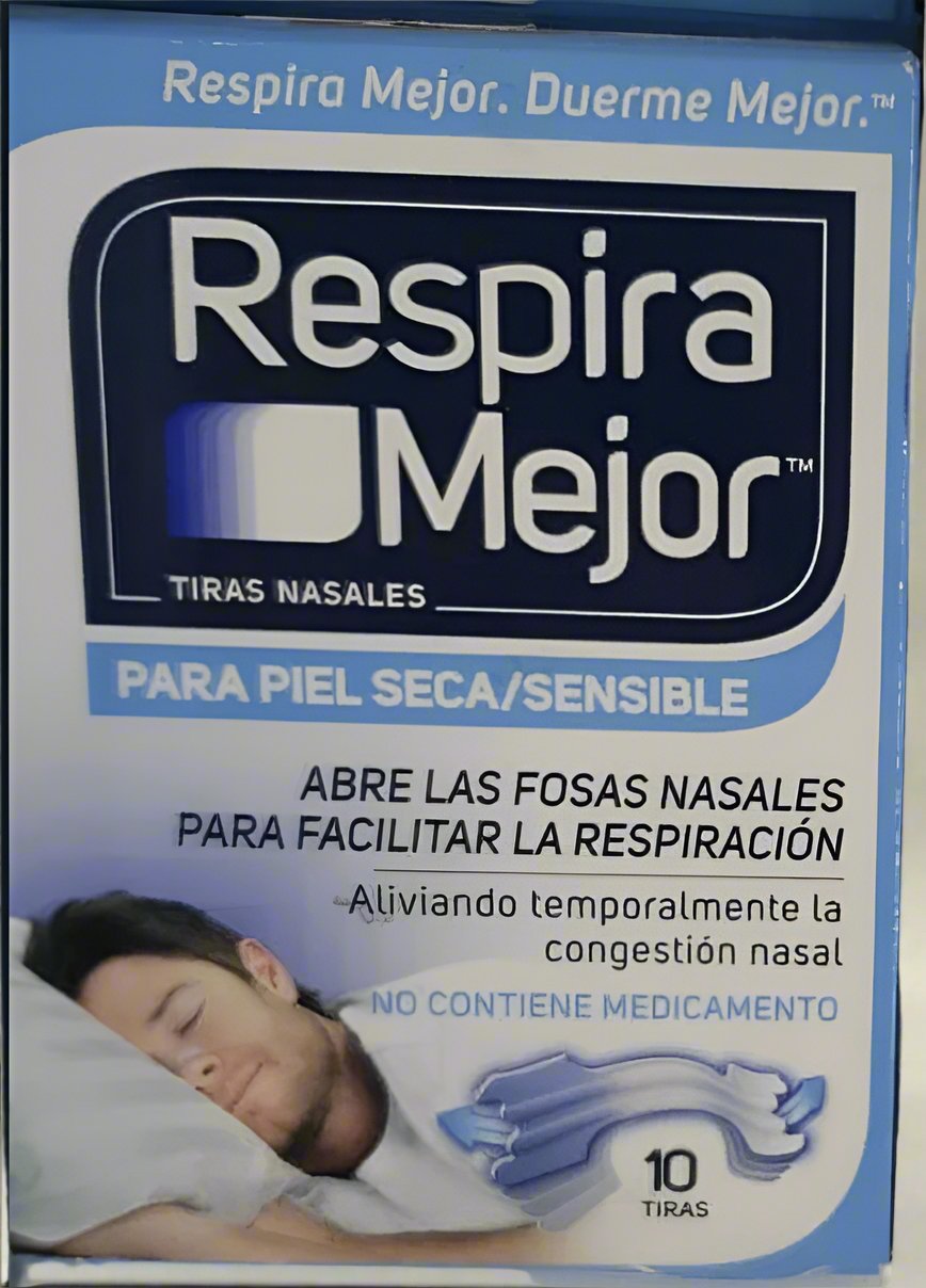 Caja de bandas nasales respira mejor