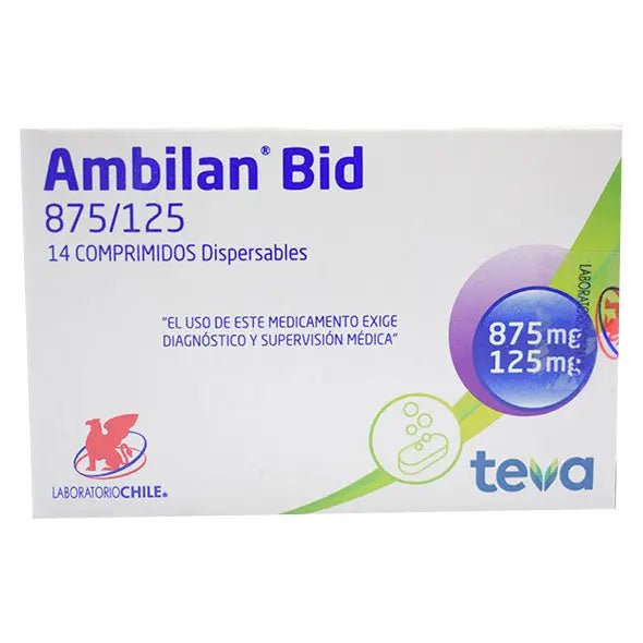 Ambilan Bid 875/125 14 Comprimidos Dispersables - Farmati Chile - Farmati