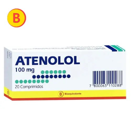 Atenolol 100 Mg X 20 Comprimidos - Farmati Chile - Farmati
