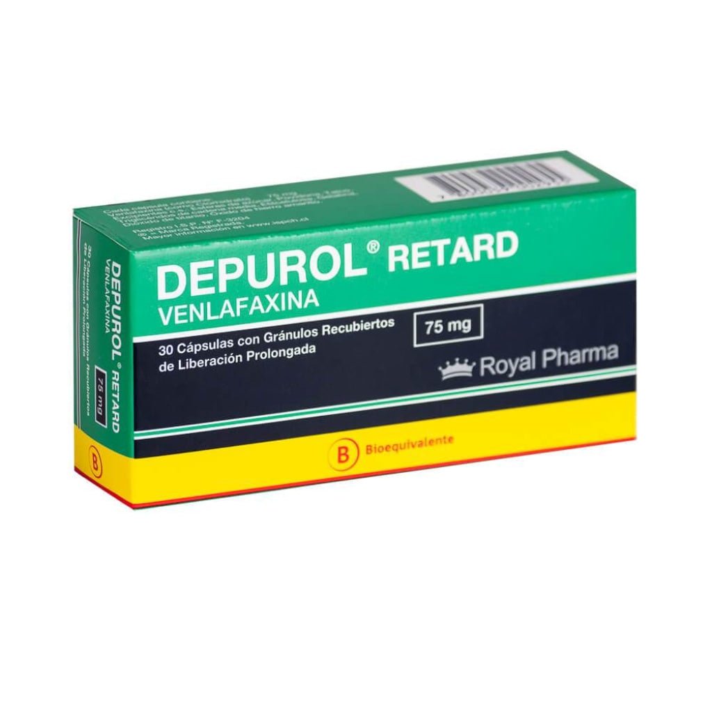 Depurol Retard Venlafaxina 75 Mg X 30 Capsulas - Farmati Chile - Farmati