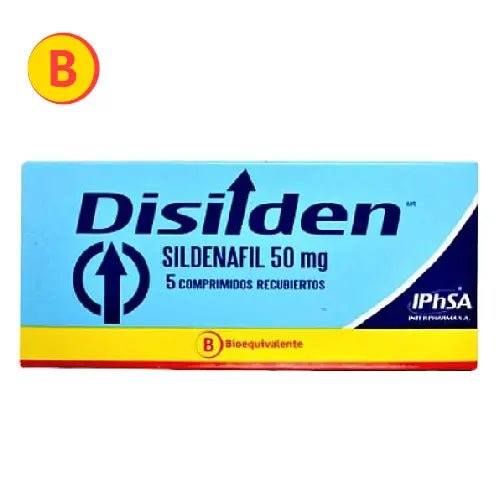 Disilden Sildenafil 50 Mg X 5 Comprimidos Recubiertos - Farmati Chile - Farmati