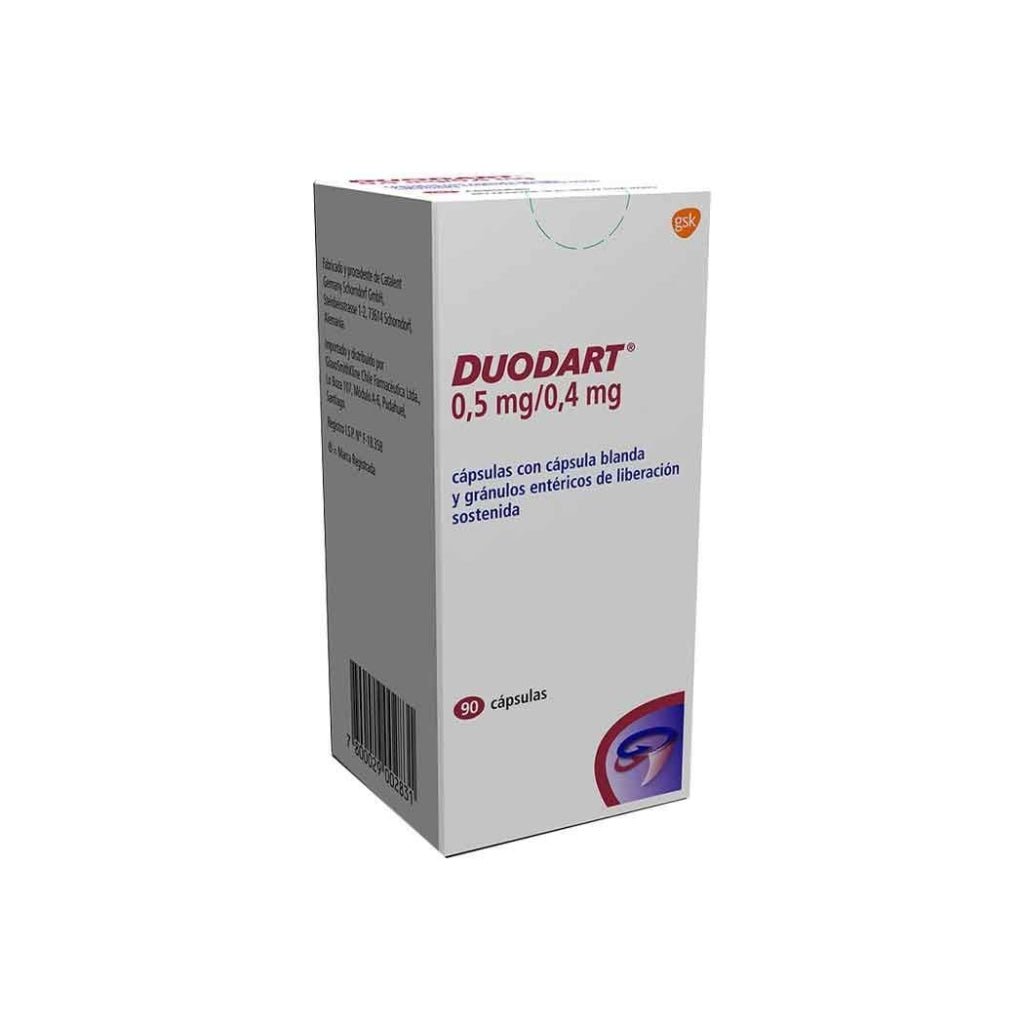 Duodart 0,5 Mg X 90 Caps (Glaxosmichkline) - Farmati Chile - Farmati