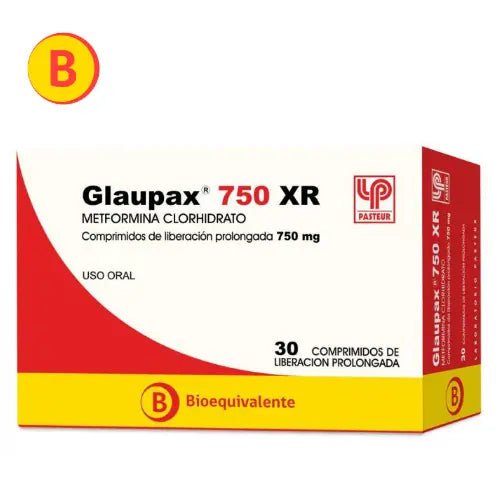 Glaupax Xr 750Mg X 30 Comprimidos De Liberación Prolongada - Farmati Chile - Farmati