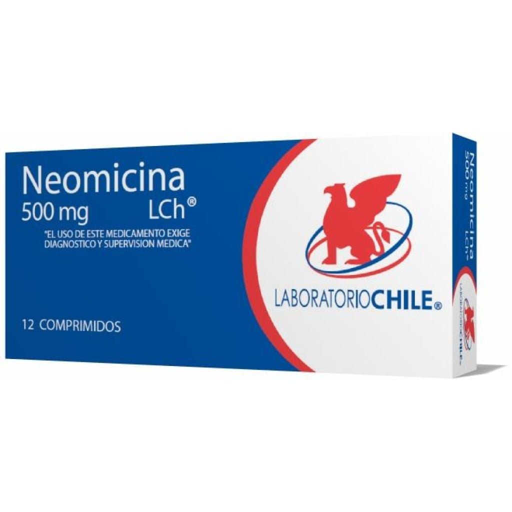 Neomicina 500 Mg. X 12 Comprimidos - Farmati Chile - Farmati