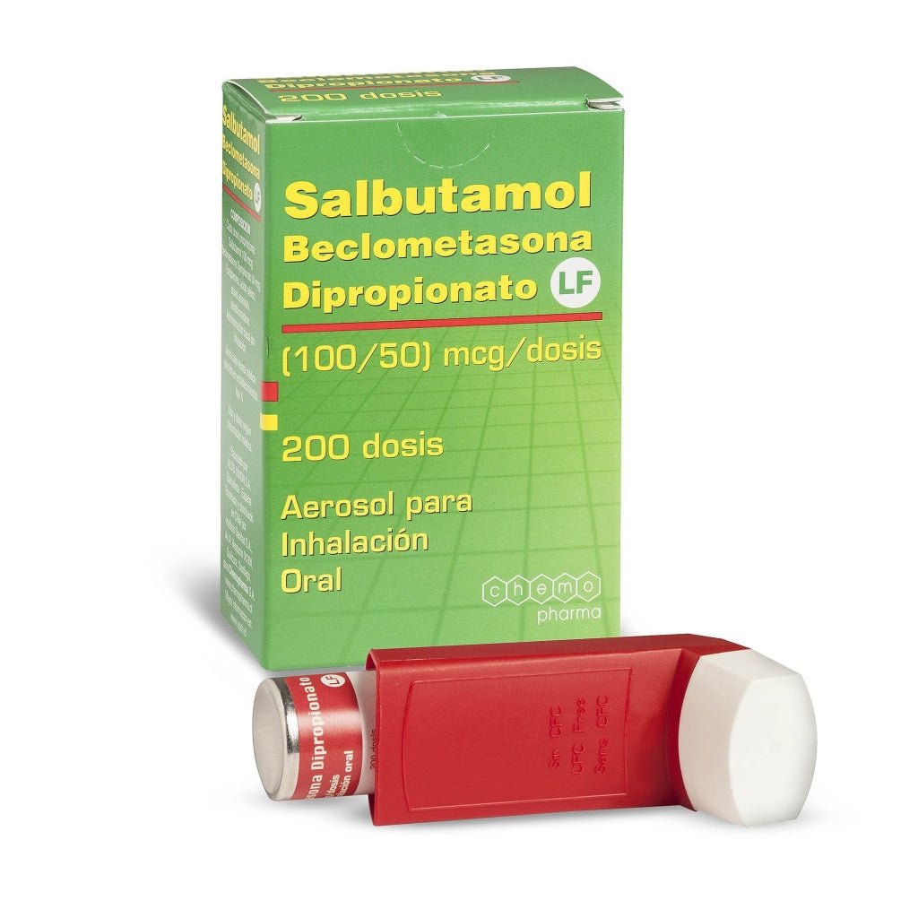 Salbutamol + Beclometasona 100 / 50 X 200 Dosis - Farmati Chile - Farmati