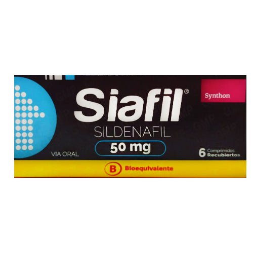 Siafil 50 Mg X 6 Comprimidos Recubiertos - Farmati Chile - Farmati