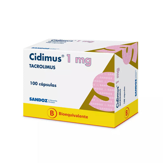 Cidimus 1 Mg X 100 Cápsulas (Pronto Vencimiento)