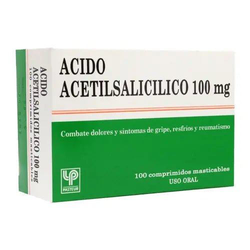Ácido Acetilsalicílico 100 Mg X 100 Comprimidos Masticables - Farmati Chile - Farmati
