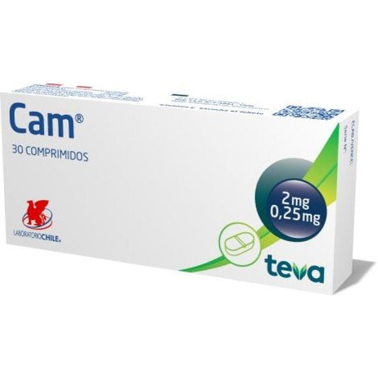 Cam Betametasona 0,25Mg / Dexclorfeniramina Maleato 2,00Mg X 30 Comprimidos - Farmati Chile - Farmati