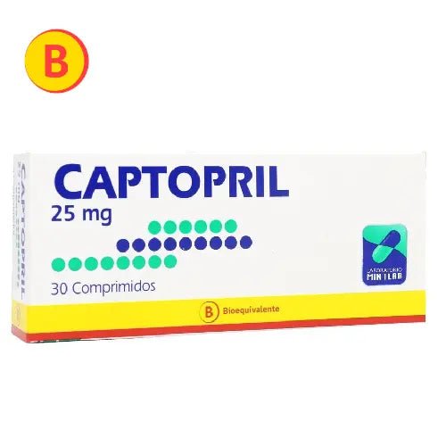 Captopril 25 Mg X 30 Comprimidos - Farmati