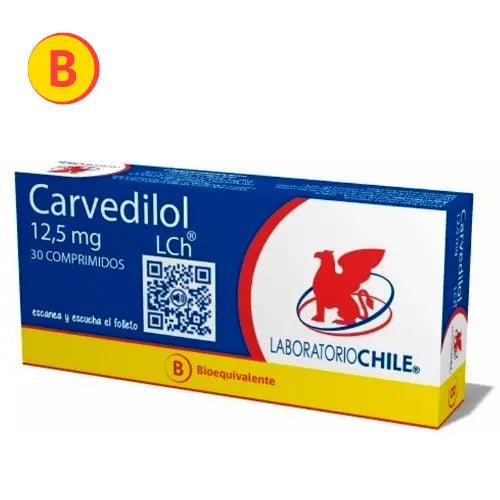 Carvedilol 12.5 Mg X 30 Comprimidos - Farmati Chile - Farmati
