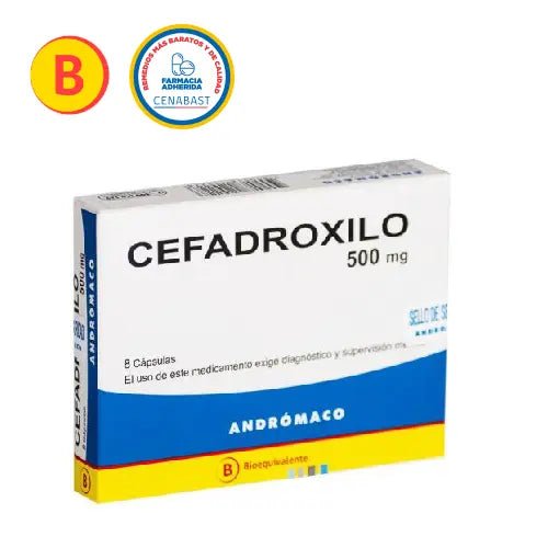Cefadroxilo Bioequivalente Capsulas 500Mg.8 - Farmati