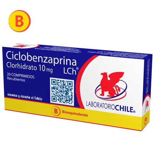 Ciclobenzaprina 10 Mg X 20 Comprimidos - Farmati Chile - Farmati