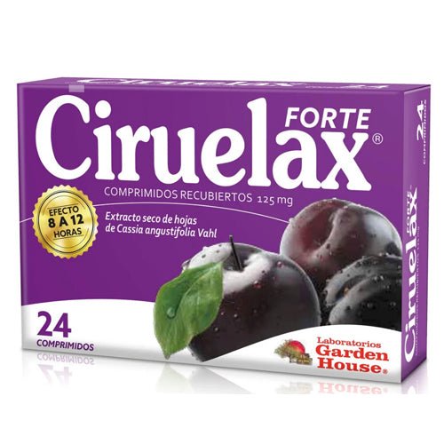 Ciruelax Forte Comprimidos Recubiertos 125Mg. 24 - Farmati Chile - Farmati