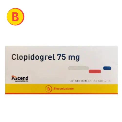 Clopidogrel 75 Mg X 30 Comprimidos Ascend - Farmati Chile - Farmati