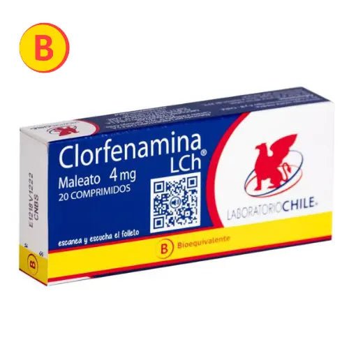 Clorfenamina Maleato 4 Mg X 20 Comprimidos - Farmati Chile - Farmati
