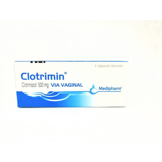 Clotrimin Vía Vaginal 500 Mg. 1 X Cápsula Blanda - Farmati Chile - Farmati