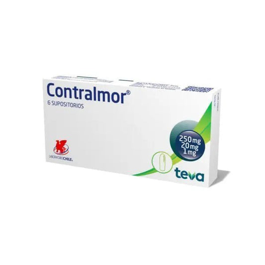 Contralmor X 6 Supositorios Laboratorio Chile - Farmati Chile - Farmati