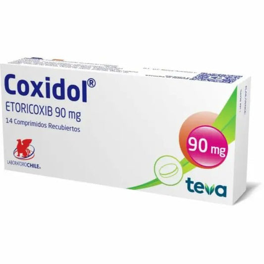 Coxidol Etoricoxib 90 Mg X 14 Comprimidos - Farmati Chile - Farmati