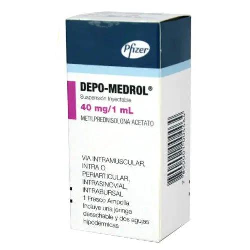 Depo - Medrol Metilprednisolona 40 Mg 1 Ml Ampolla Pfizer - Farmati Chile - Farmati