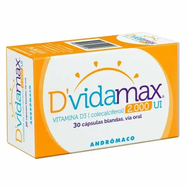 Dvidamax Vitamina D3 2.000 Ui 30 Capsulas Blandas (Andromaco20 - Farmati Chile - Farmati