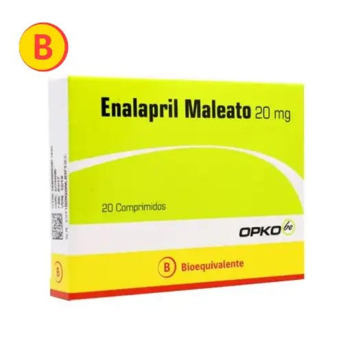 Enalapril 20 Mg X 20 Comprimidos - Farmati Chile - Farmati