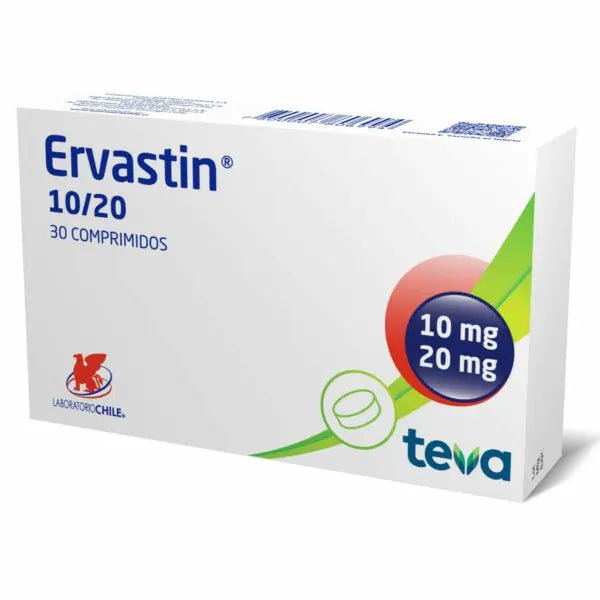 Ervastin Comprimidos 10/20Mg.30 - Farmati