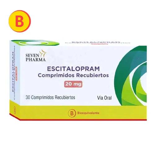 Escitalopram 20 Mg X 30 Comprimidos Recubiertos - Farmati Chile - Farmati