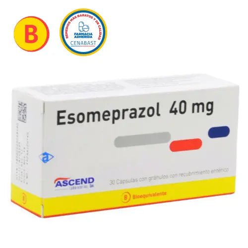 Esomeprazol 40 Mg X 30 Capsulas Ascend - Farmati