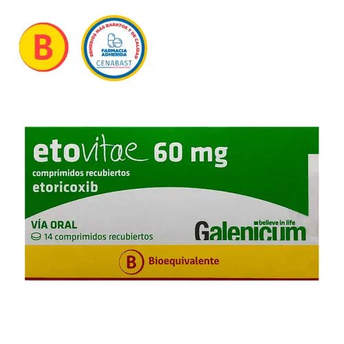 Etovitae Comprimidos Recubiertos 60Mg.14 - Farmati Chile - Farmati