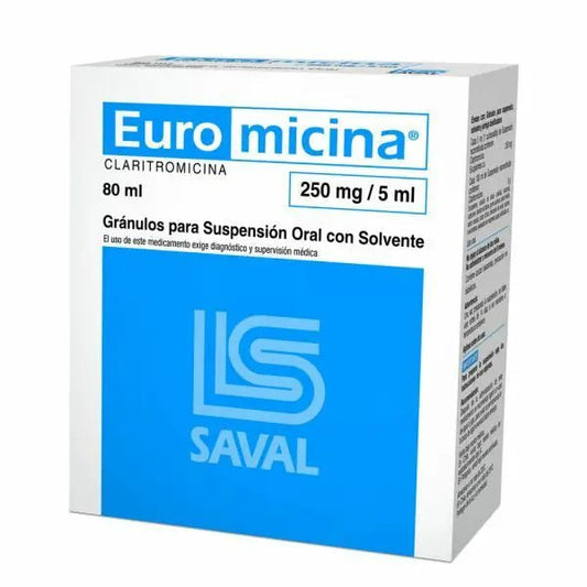 Euromicina Suspension 250 Miligramos 80Ml - Farmati