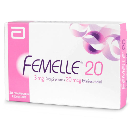 Femelle 20 Drospirenona 3 Mg / Etinilestradiol 20 Mcg 28 Comprimidos Recubiertos - Farmati Chile - Farmati