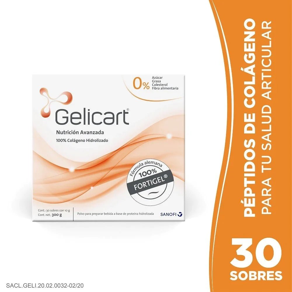 Gelicart Polvo Fortigel Péptidos Bioactivos X 30 Sobres - Farmati Chile - Farmati