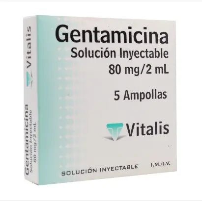 Gentamicina Solución Inyectable 80 Mg/2 Ml X 5 Ampollas - Farmati Chile - Farmati