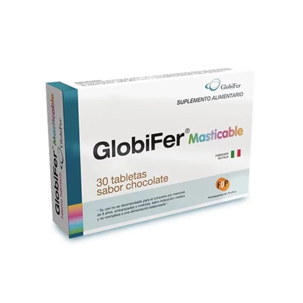 Globifer X 30 Tabletas Masticables Sabor Chocolate - Farmati Chile - Farmati