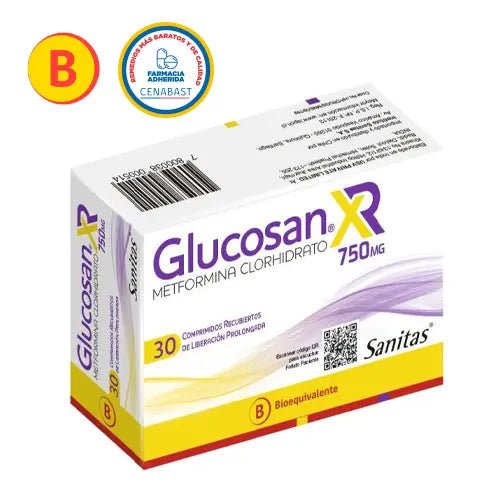 Glucosan Xr 750 Mg X 30 Comprimidos Medi - Farmati