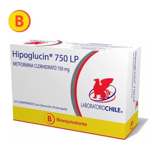 Hipoglucin Lp 750 Mg X 60 Comprimidos De Liberación Prolongada - Farmati Chile - Farmati