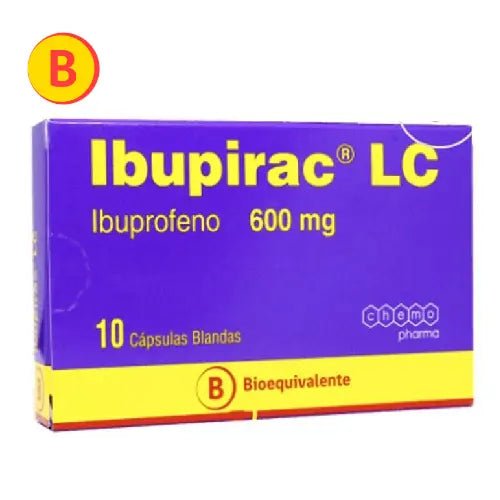 Ibupirac Lc 600Mg X 10 Comprimidos Recubiertos - Farmati Chile - Farmati