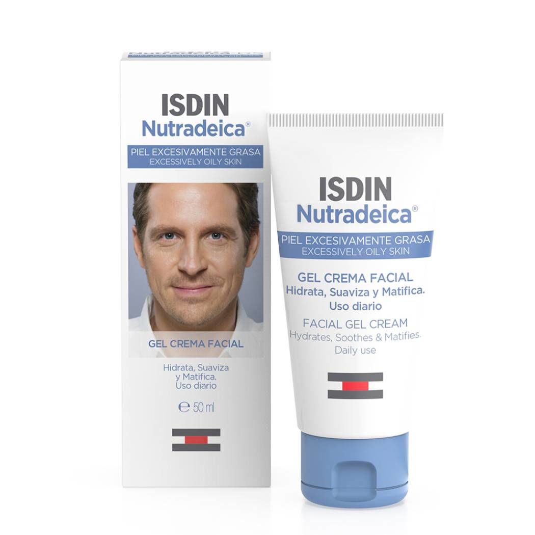 Isdin® Gel Crema Facial Para Piel Grasa Nutradeica 50Ml - Farmati