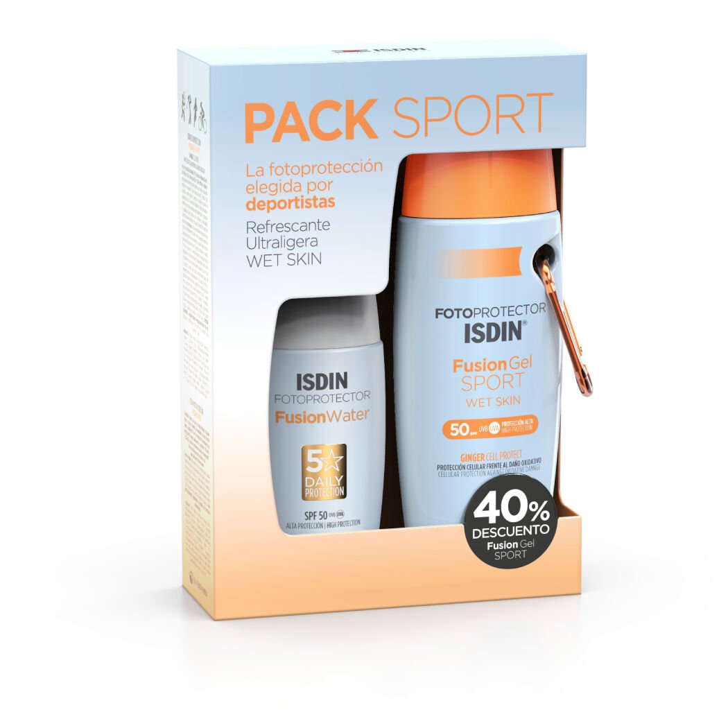 Isdin® Pack Sport Fotoprotección Fusion Water Más Fusion Gel Sport - Farmati