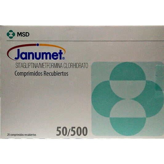 Janumet 50/500 Mg. X 28 Comprimidos Recubiertos - Farmati Chile - Farmati