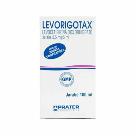 Levorigotax 2,5 Mg/5 Ml Jarabe 100 Ml - Farmati Chile - Farmati