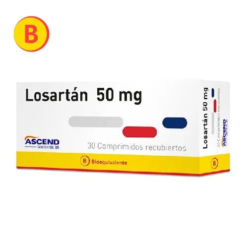 Losartan 50 Mg X 30 Comprimidos Recubiertos - Farmati Chile - Farmati