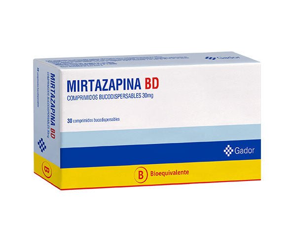 Mirtazapina Bd 30 Mg X 30 Comprimidos Gos - Farmati