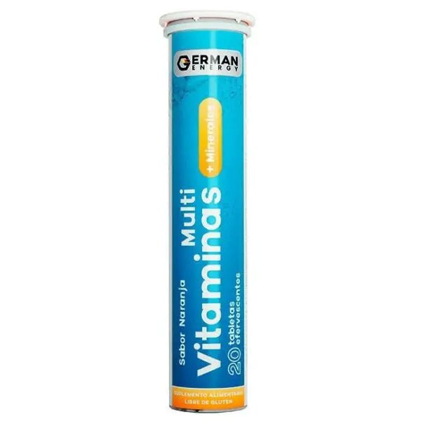 Multi Vitaminas + Minerales X 20 Tabletas Efervecente (German Energy) - Farmati Chile - Farmati