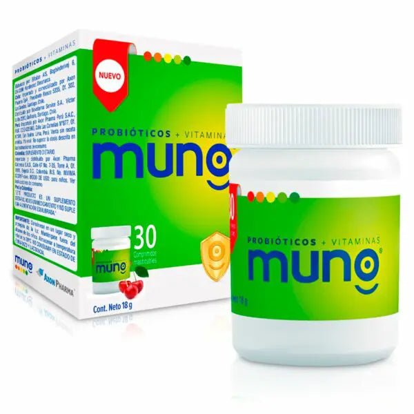 Muno Probioticos + Vitaminas X 30 Comprimidos Masticables - Farmati Chile - Farmati