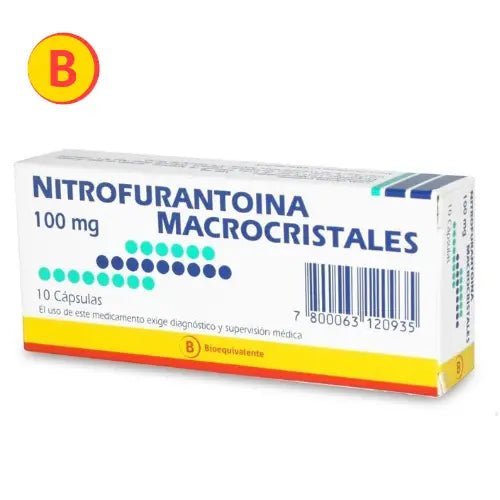 Nitrofurantoína Macrocristales 100 Mg X 10 Cápsulas - Farmati