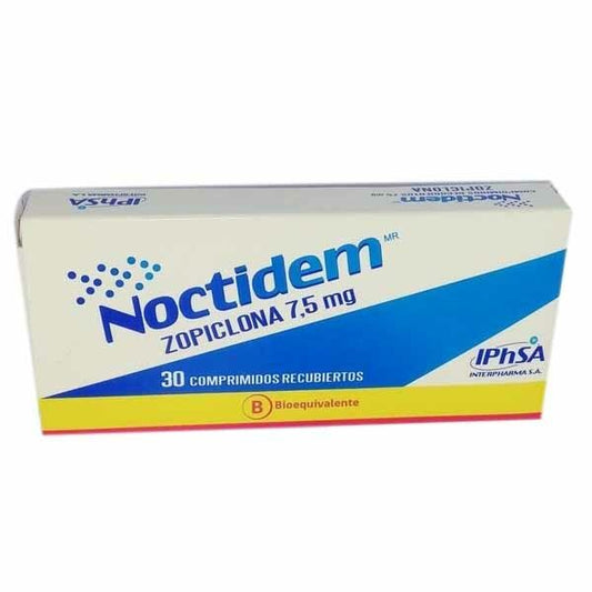 Noctidem 7,5 Mg Zopiclona X 30 Comprimidos Recubiertos - Farmati Chile - Farmati